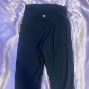 Black Lululemon Align Leggings 28” With Inner Pocket, Size 0